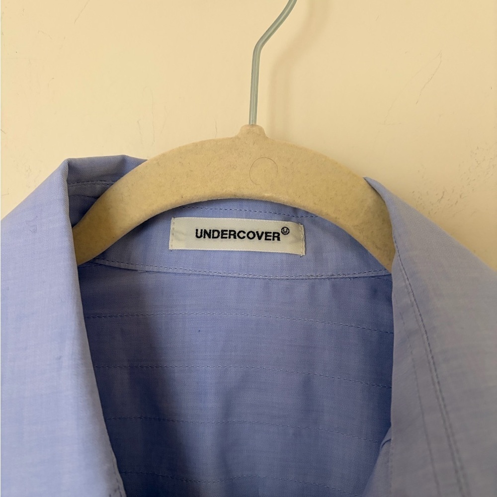 Undercover Jun Takahashi Blue Pleated Button Down Shirt - Picture 6 of 9